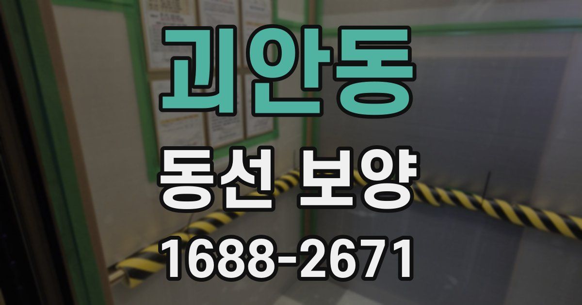 괴안동 동선 보양
