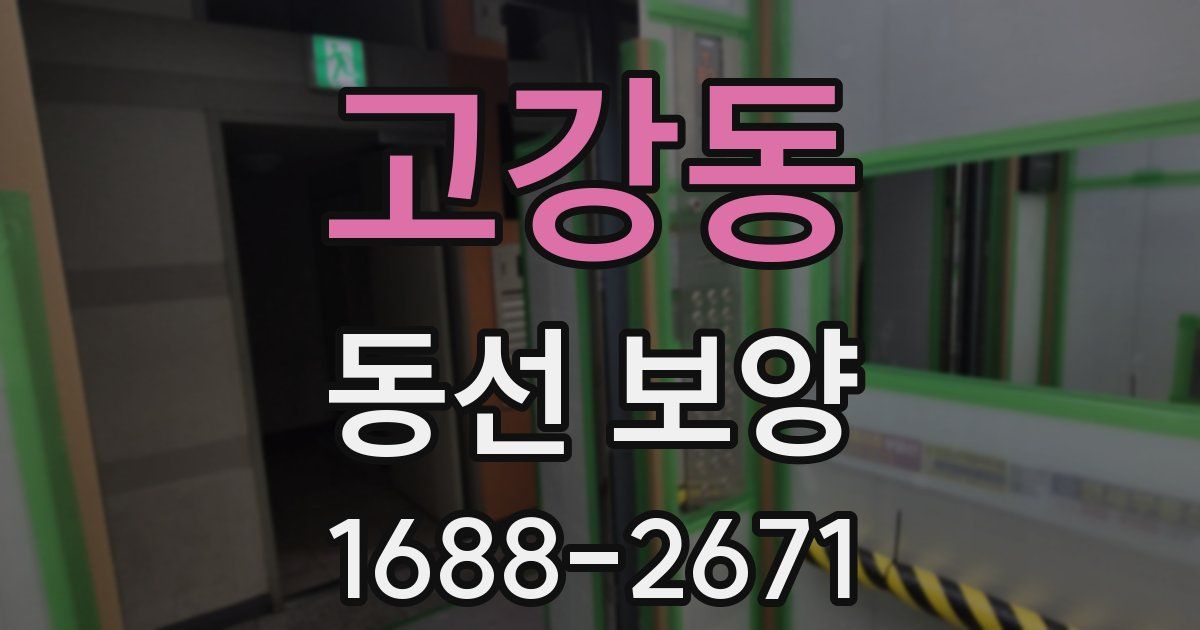 고강동 동선 보양