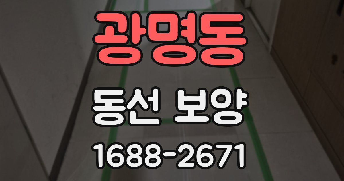 광명동 동선 보양