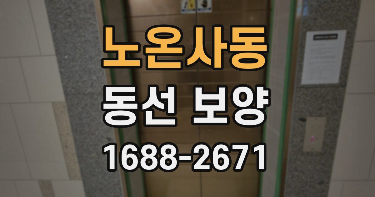 노온사동 동선 보양
