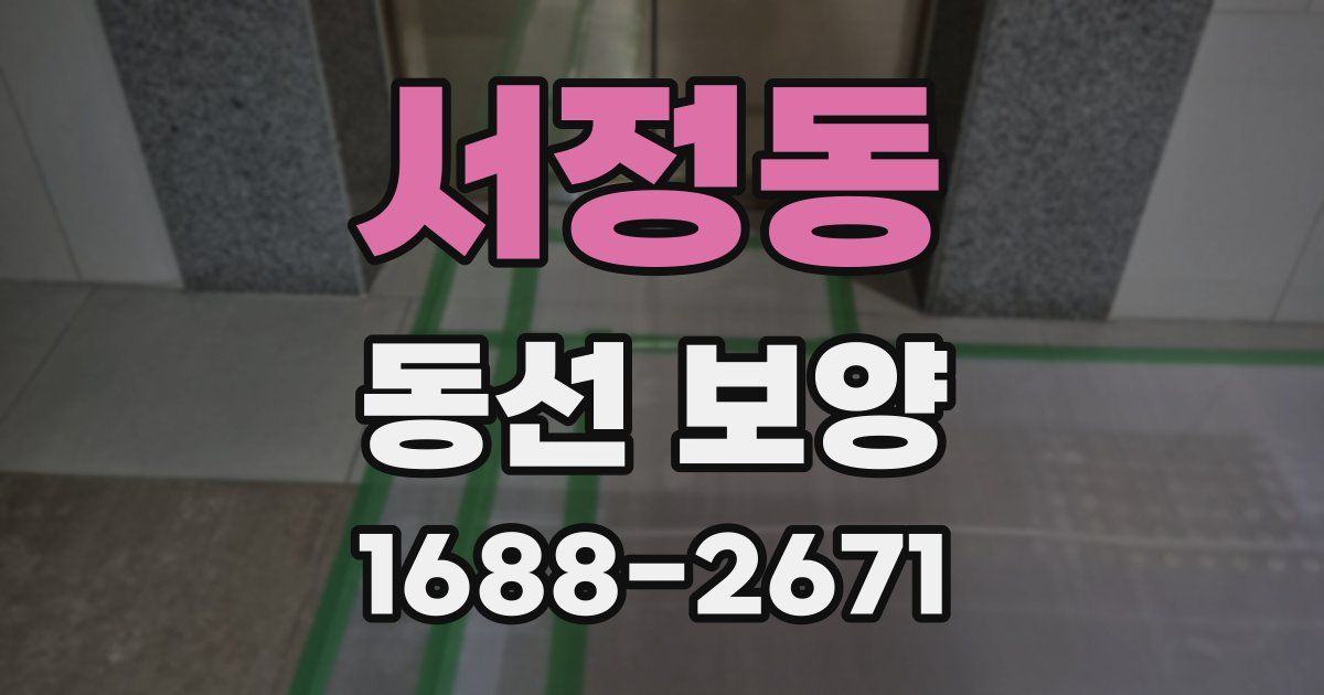 서정동 동선 보양