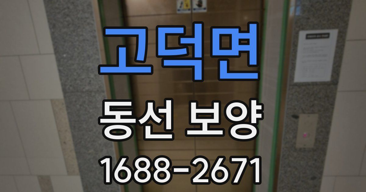 고덕면 동선 보양
