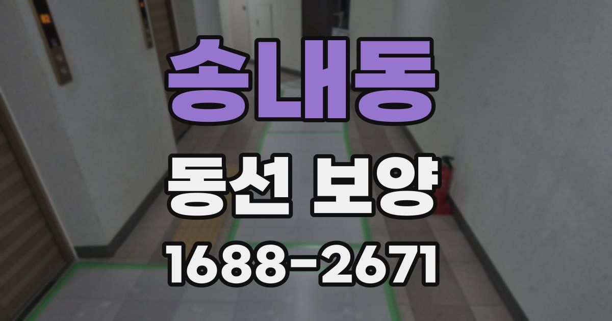 송내동 동선 보양