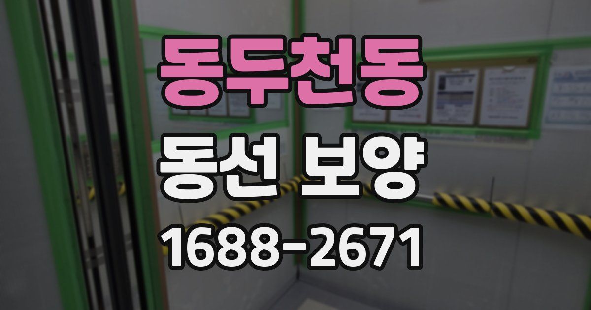 동두천동 동선 보양