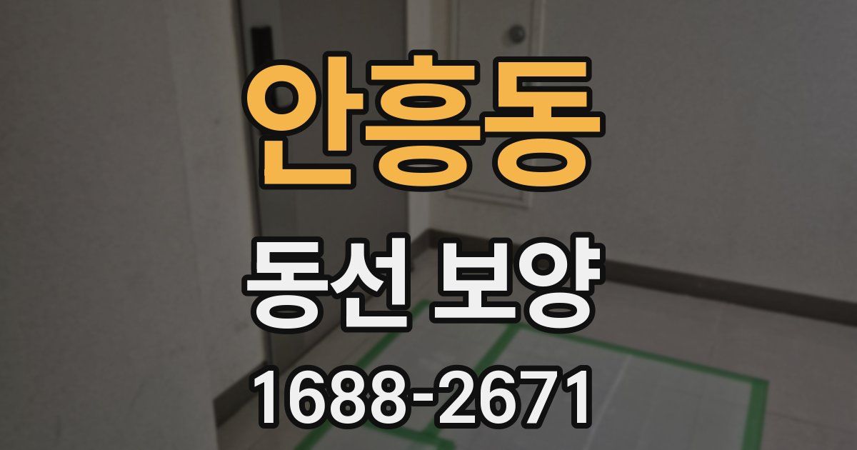 안흥동 동선 보양