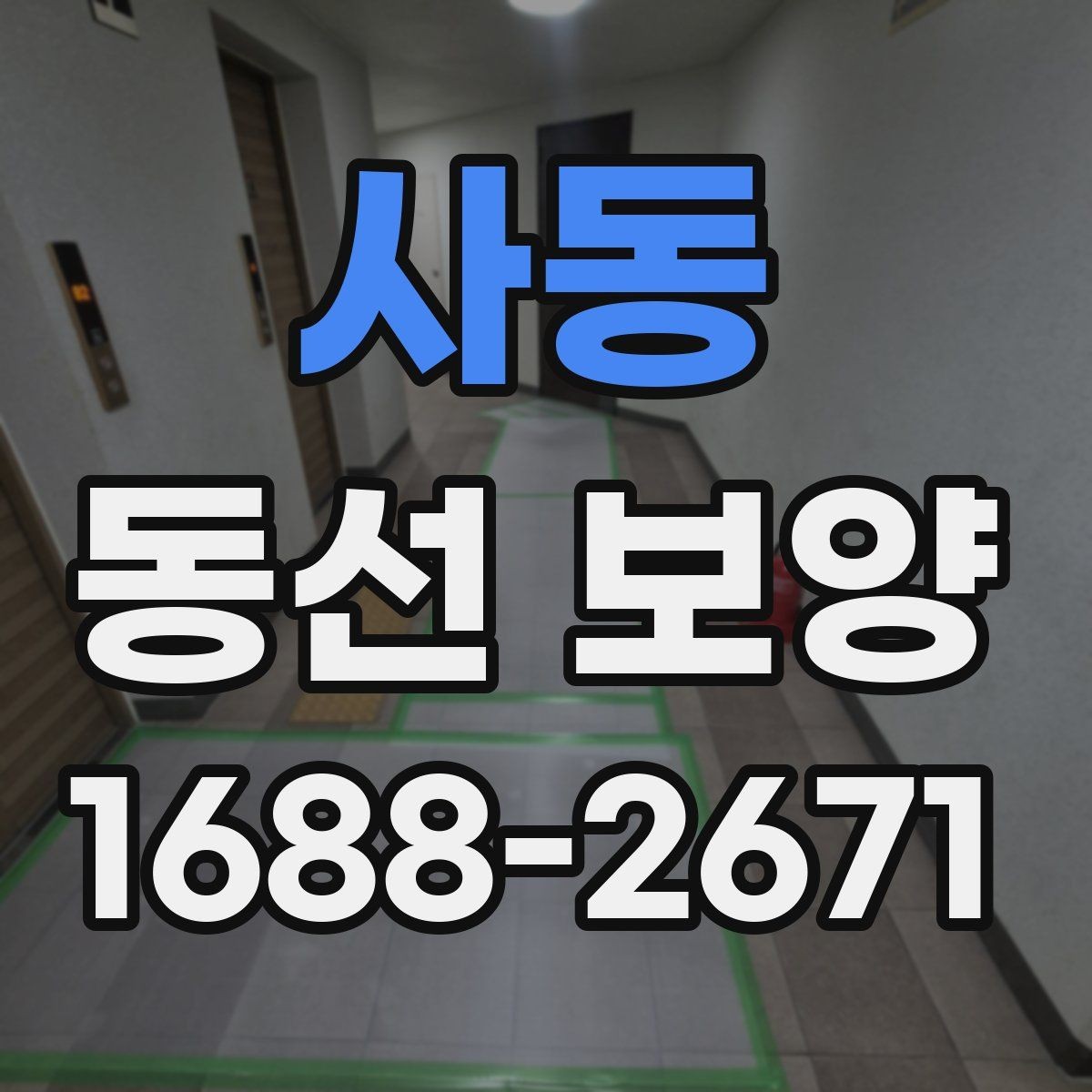 사동 동선 보양 작업 전후 비교로 보는 변화