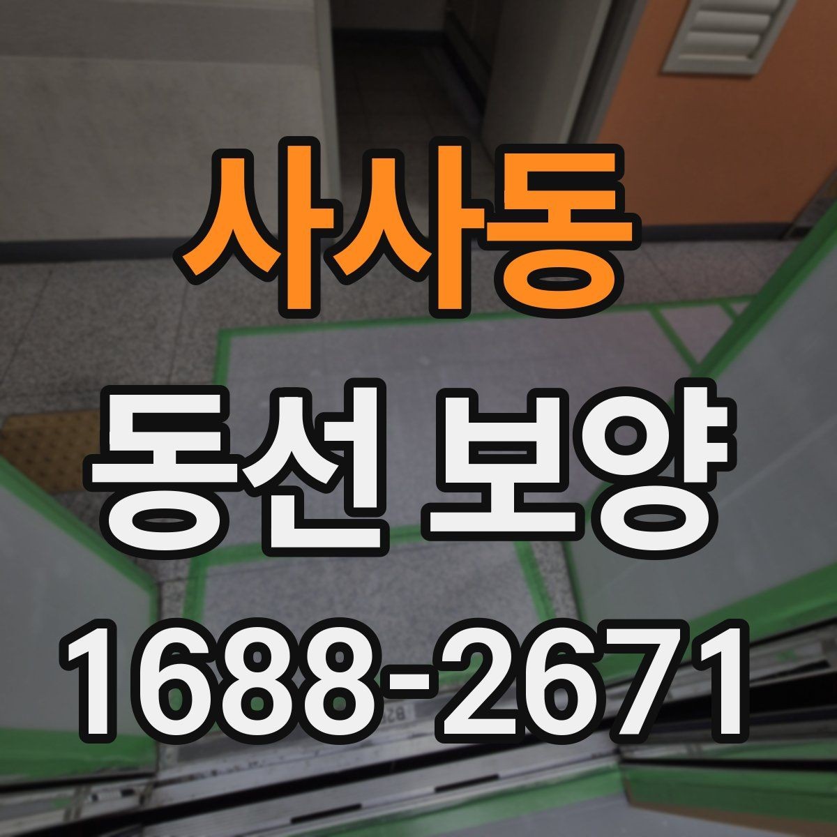 사사동 동선 보양 후 정리까지 고려해야 하는 이유