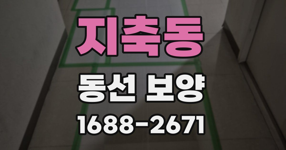 지축동 동선 보양