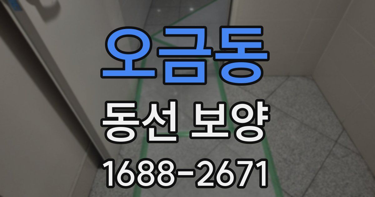 오금동 동선 보양