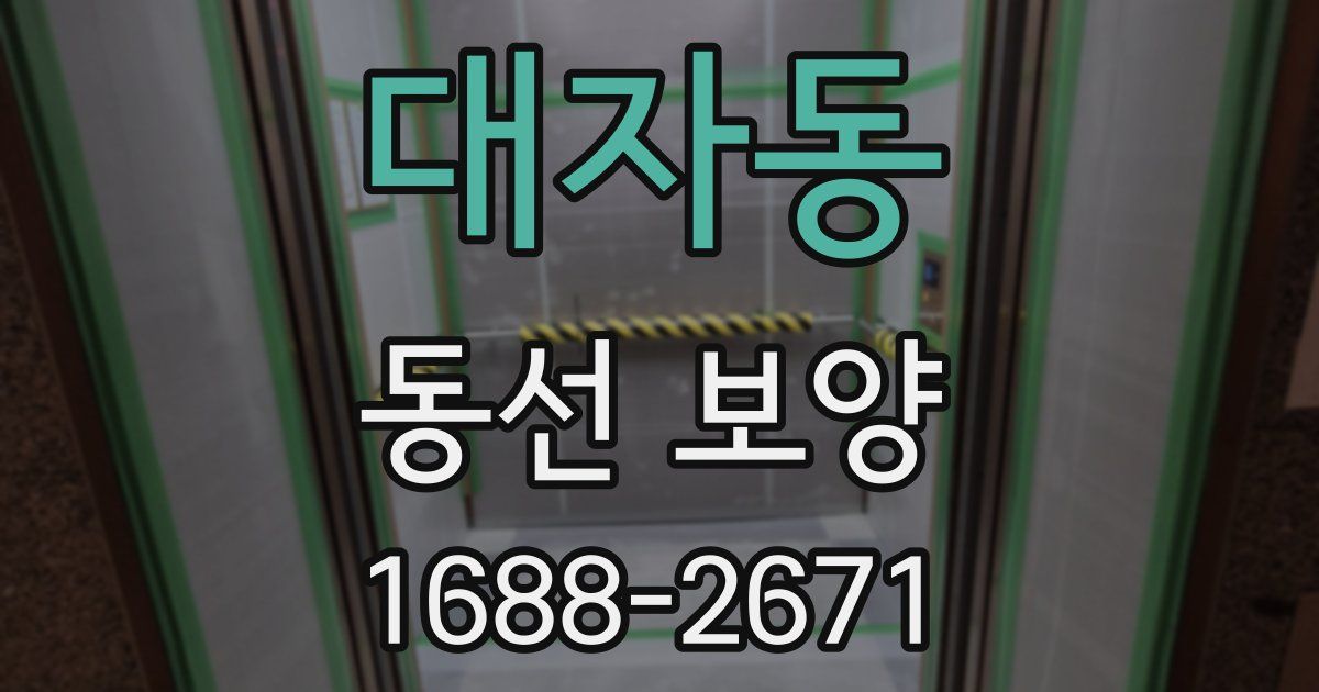 대자동 동선 보양