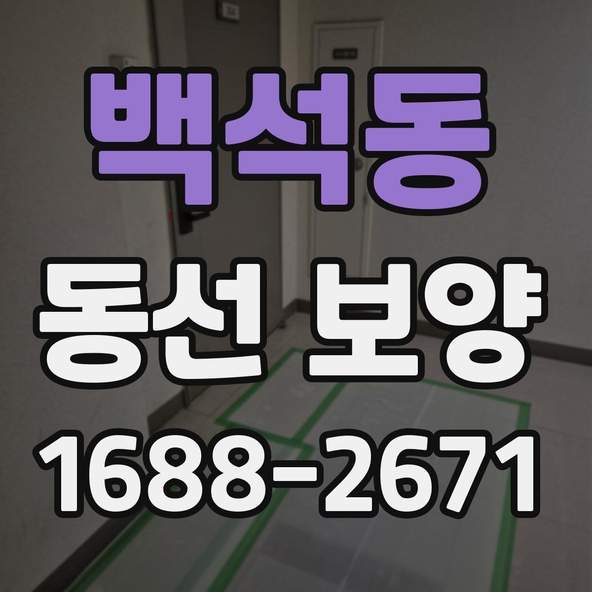 백석동 동선 보양 작업에 맞는 일정 조율 방법