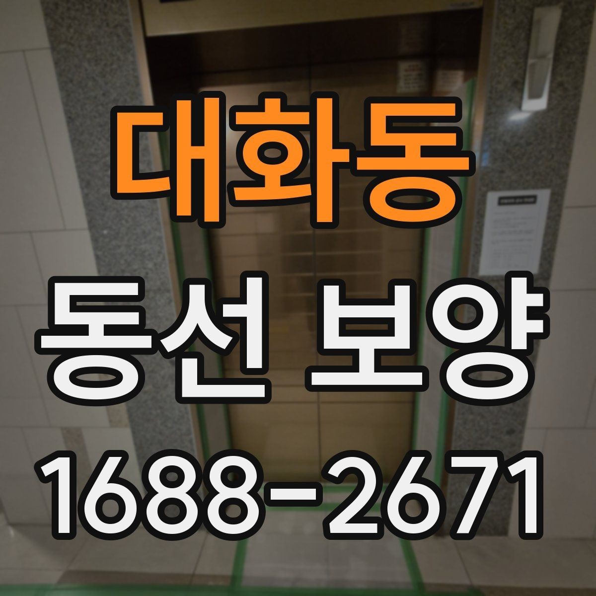 대화동 동선 보양 작업 전 환경 정리와 준비 요령