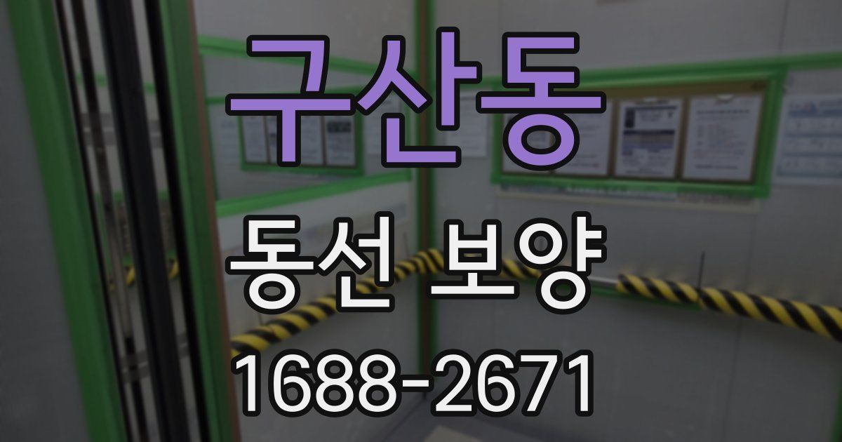 구산동 동선 보양