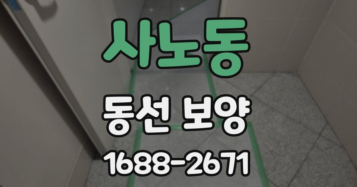 사노동 동선 보양