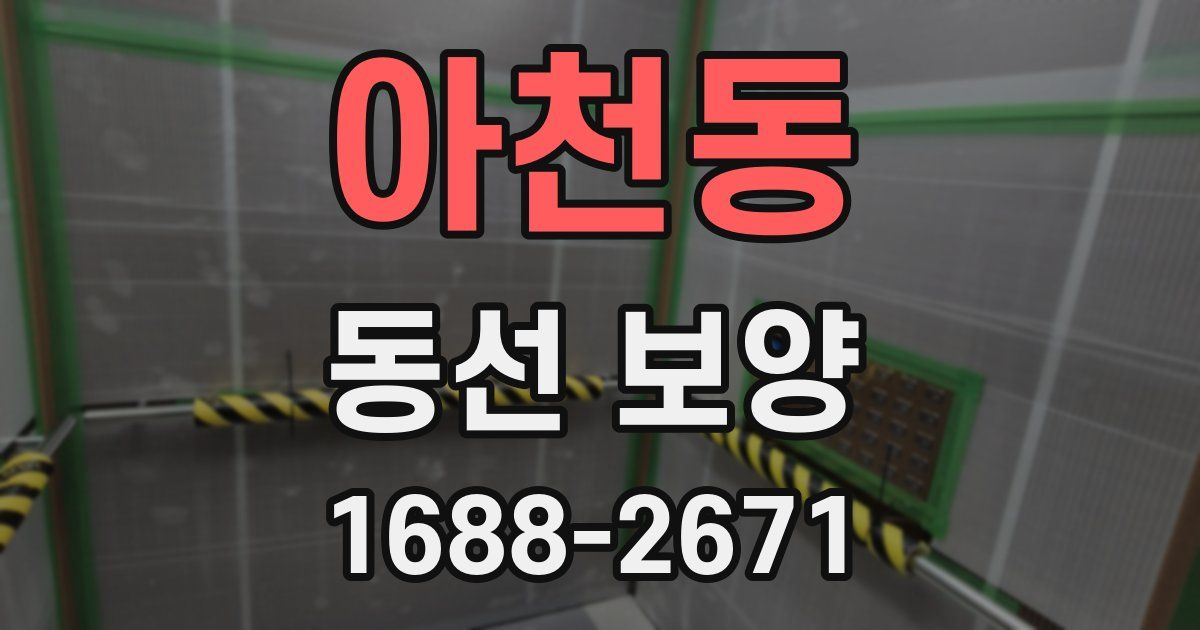 아천동 동선 보양