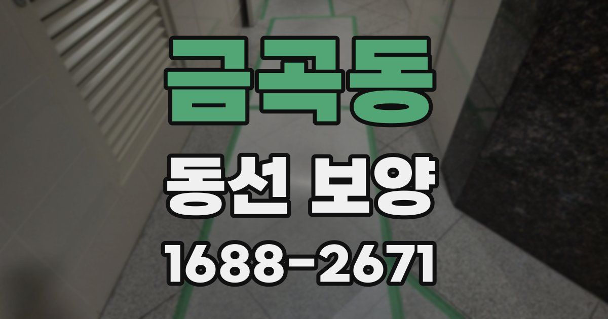 금곡동 동선 보양