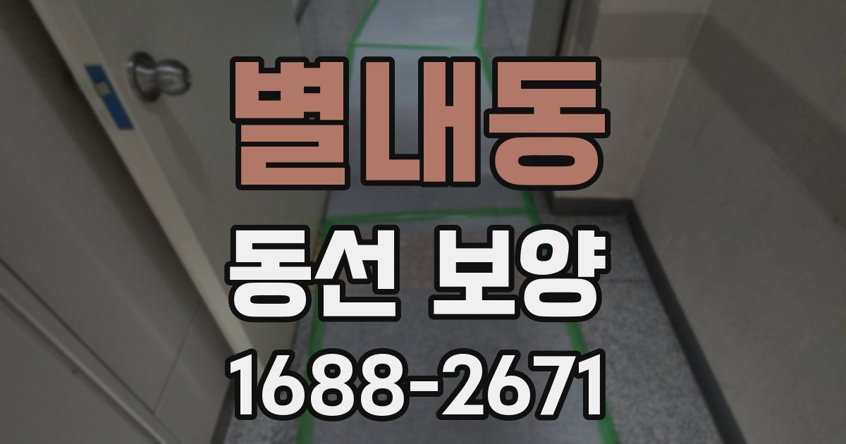 별내동 동선 보양