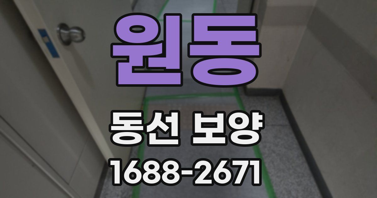 원동 동선 보양