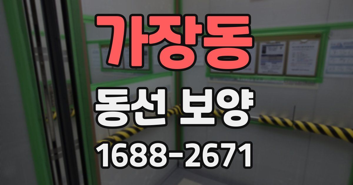 가장동 동선 보양