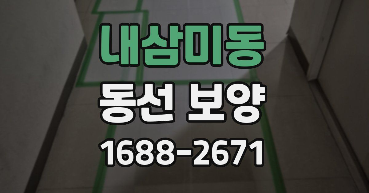 내삼미동 동선 보양