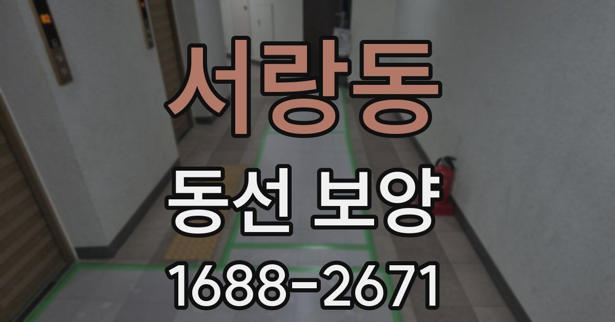 서랑동 동선 보양