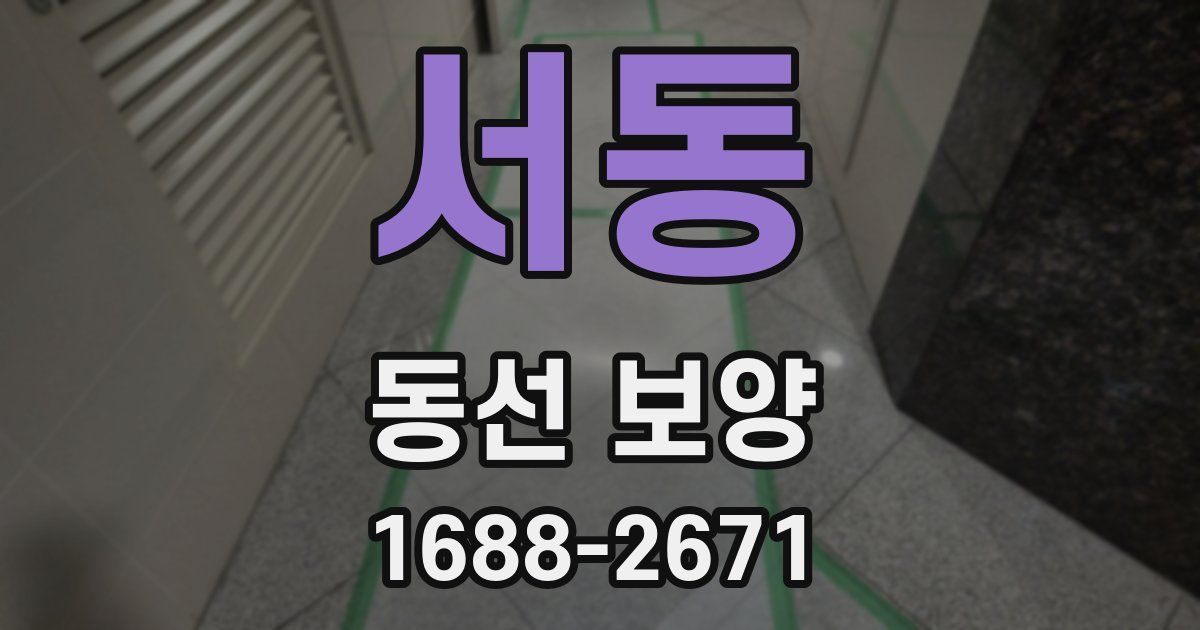 서동 동선 보양