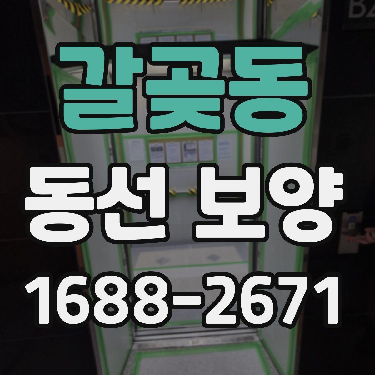 갈곶동 동선 보양 마감 품질을 좌우하는 요소