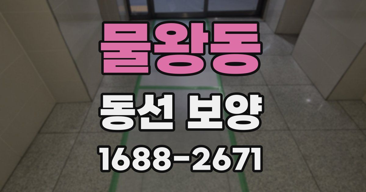 물왕동 동선 보양