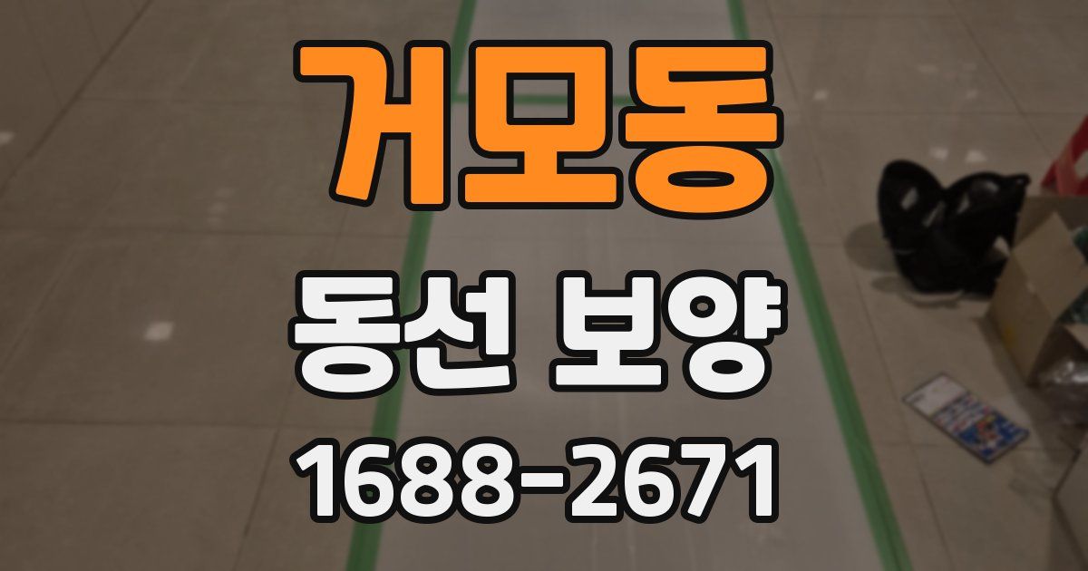 거모동 동선 보양