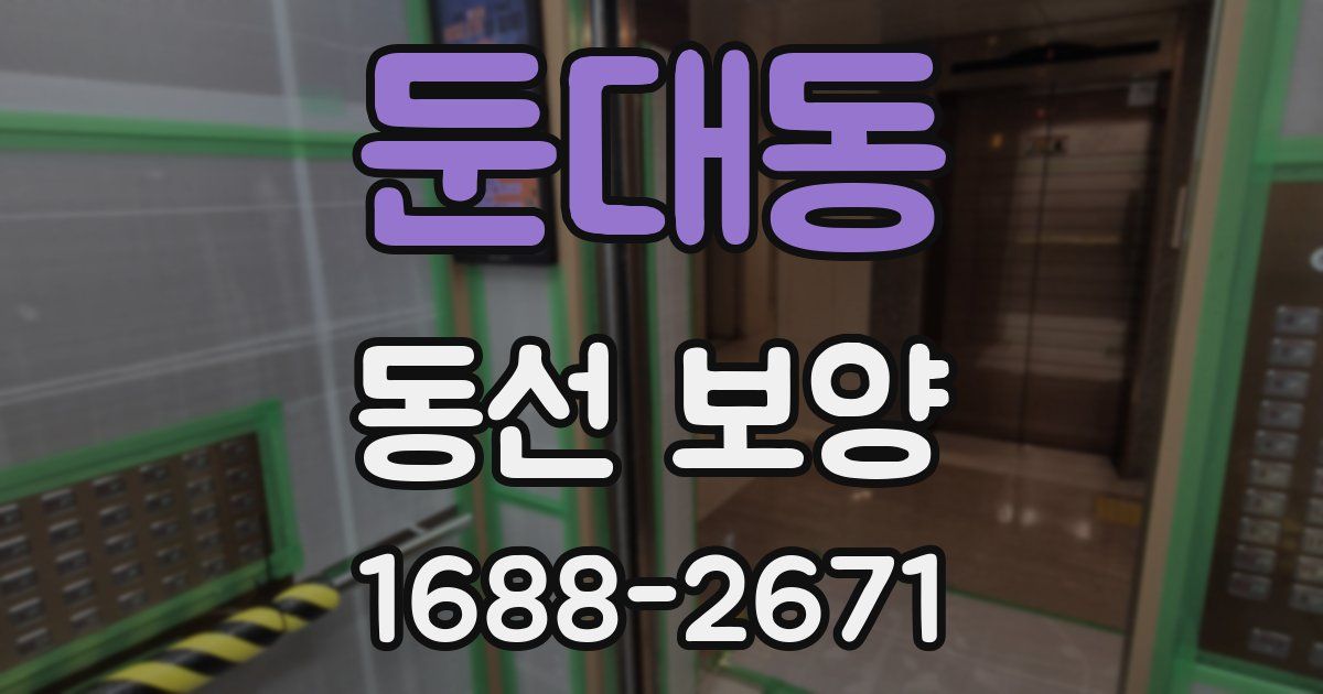 둔대동 동선 보양