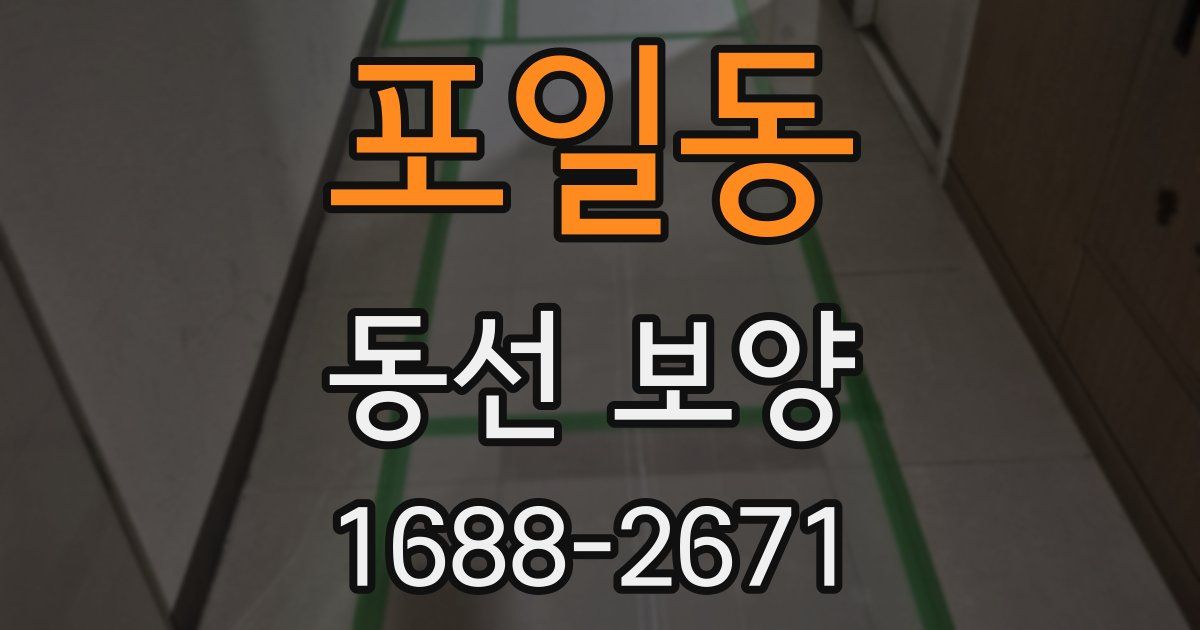 포일동 동선 보양