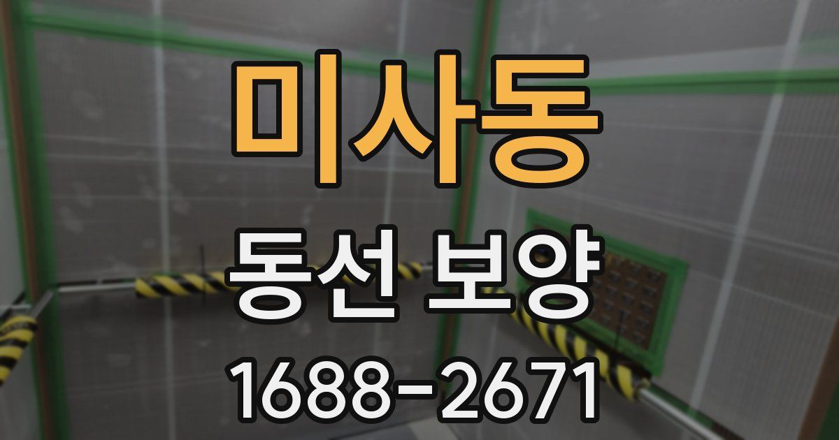 미사동 동선 보양