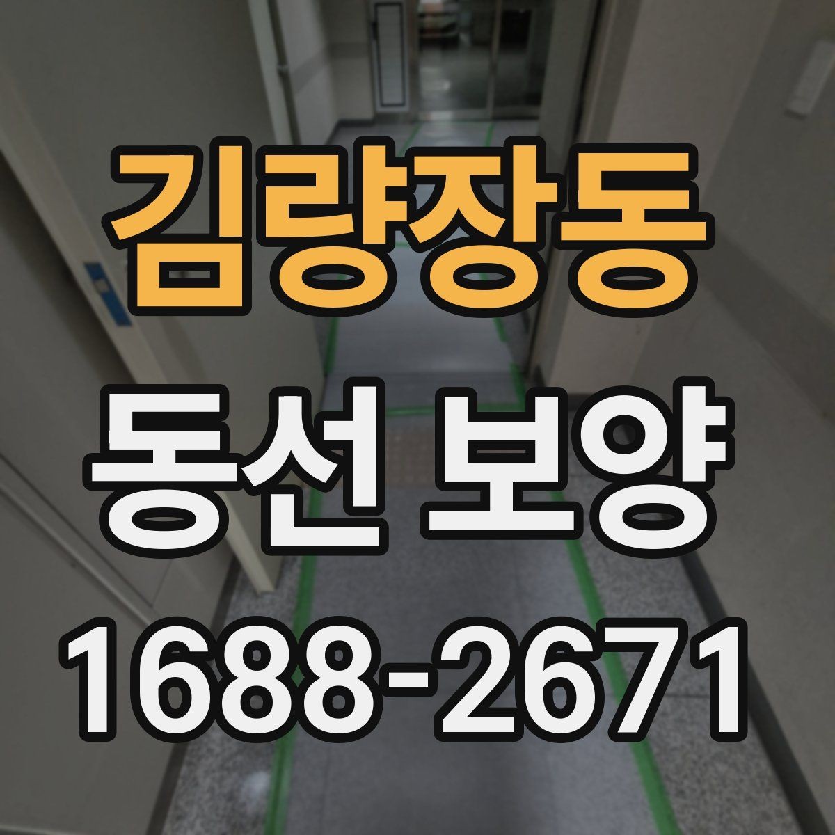 김량장동 동선 보양 계획 수립부터 마감까지의 흐름
