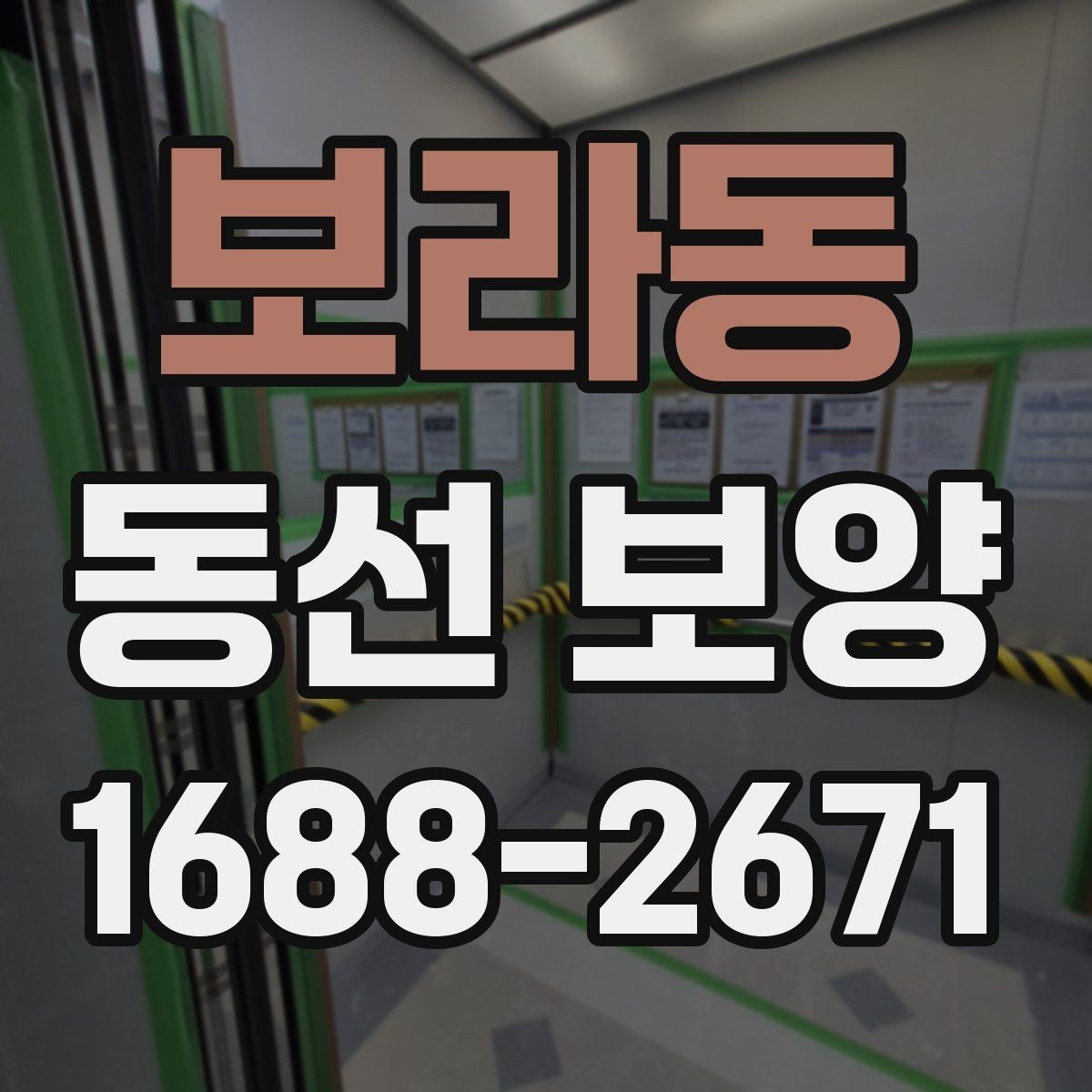 보라동 동선 보양 작업에 적합한 자재 종류