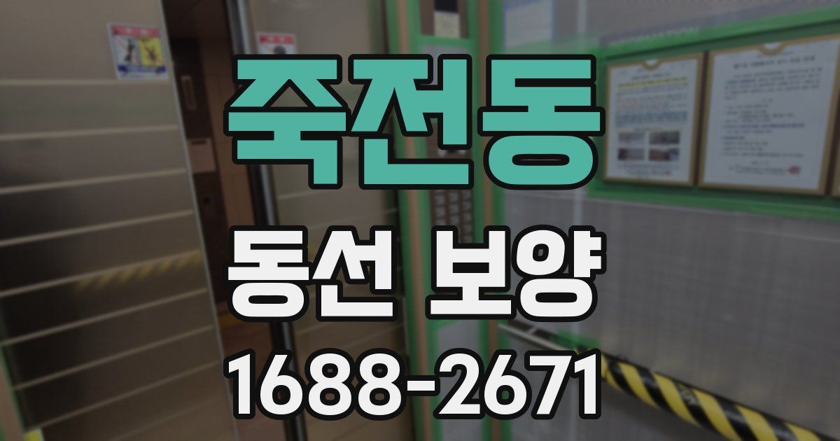죽전동 동선 보양