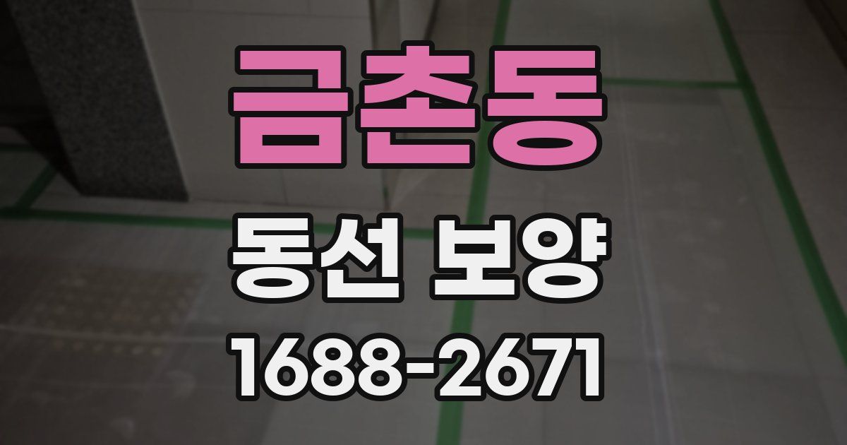 금촌동 동선 보양
