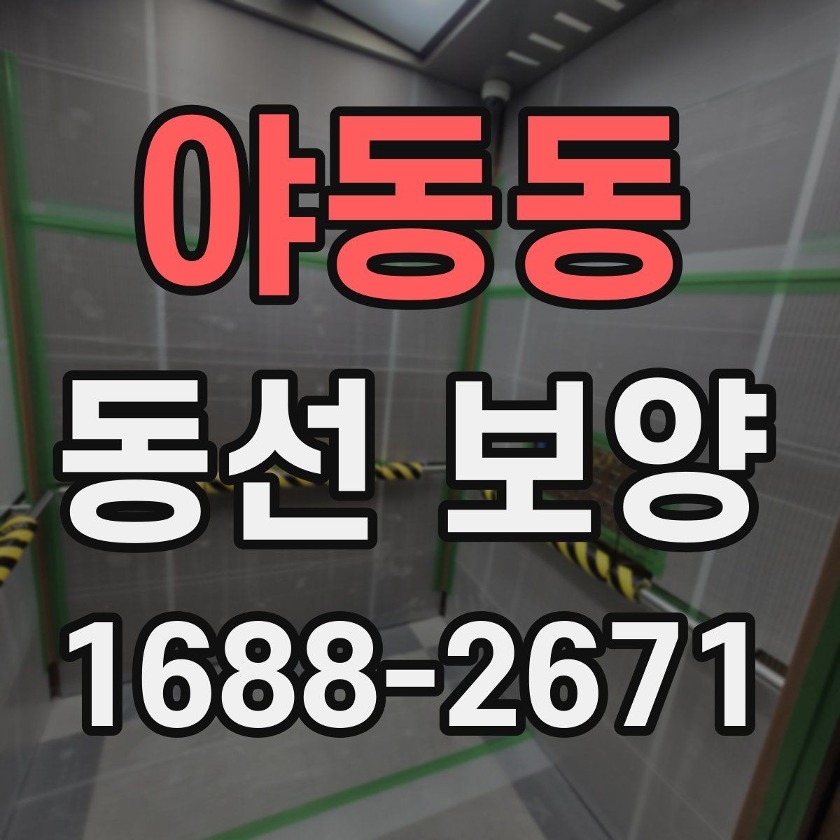 야동동 동선 보양 작업 중 발생할 수 있는 변수
