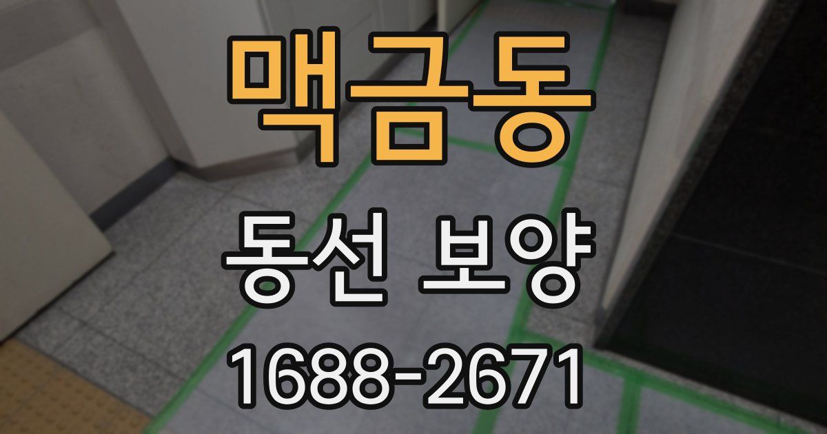 맥금동 동선 보양