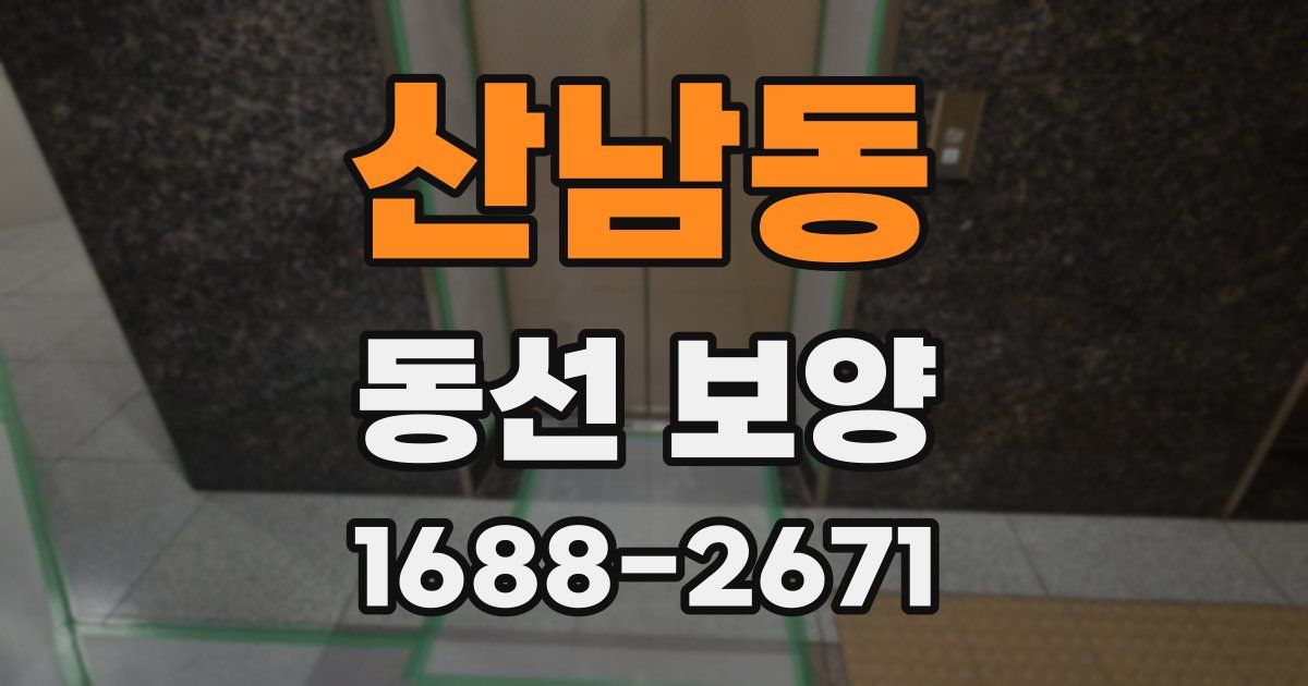 산남동 동선 보양