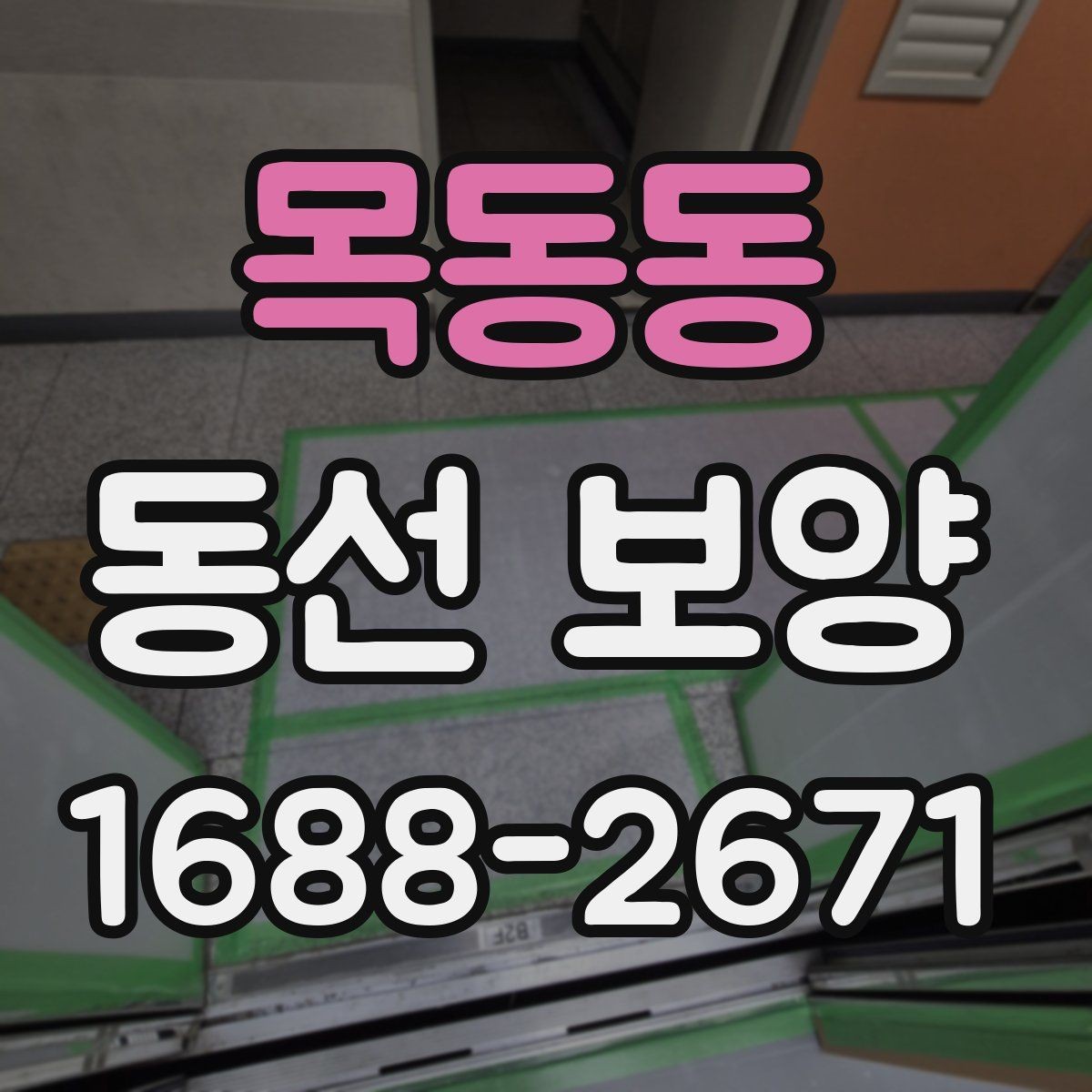 목동동 동선 보양 마감 후 점검해야 할 부분