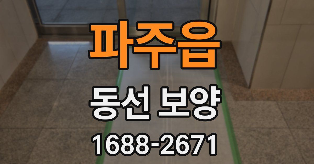 파주읍 동선 보양