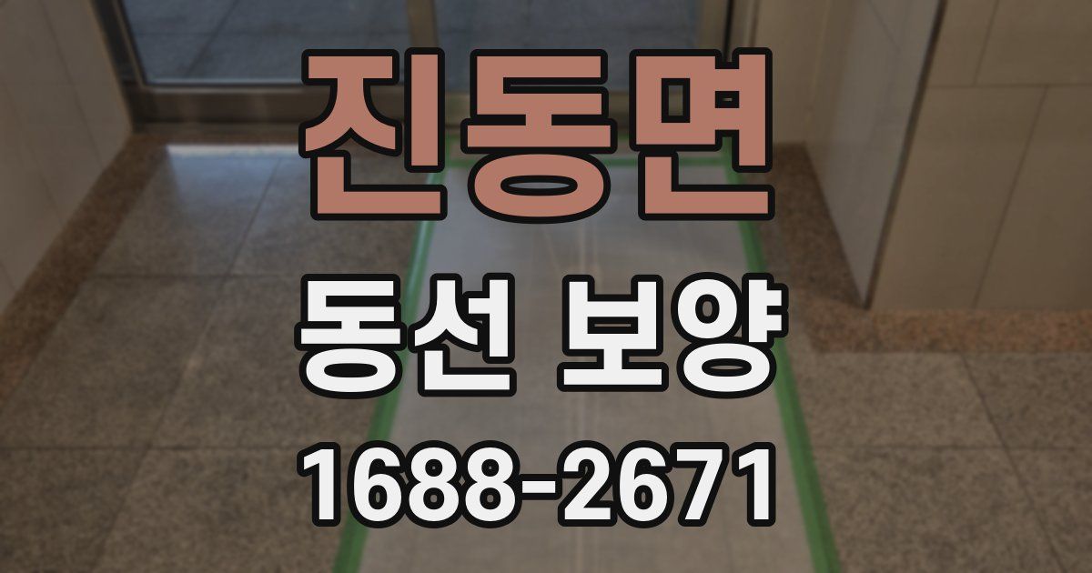 진동면 동선 보양