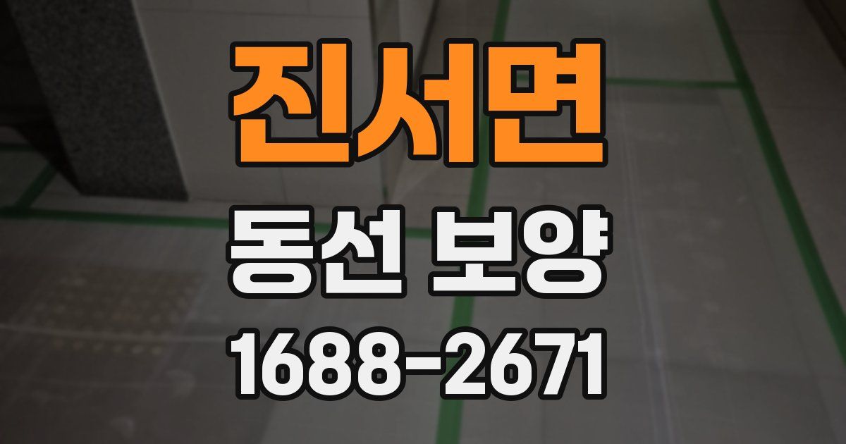 진서면 동선 보양