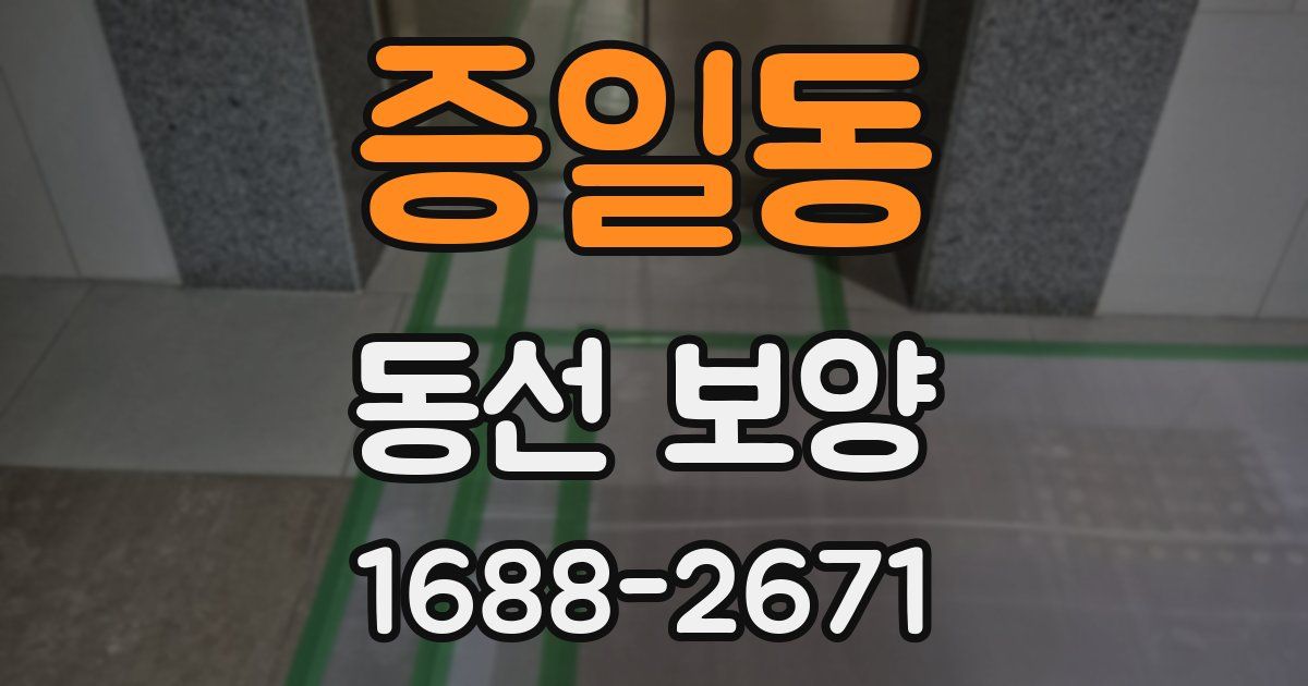 증일동 동선 보양