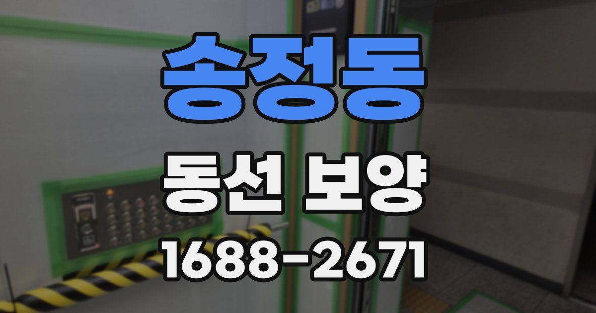 송정동 동선 보양