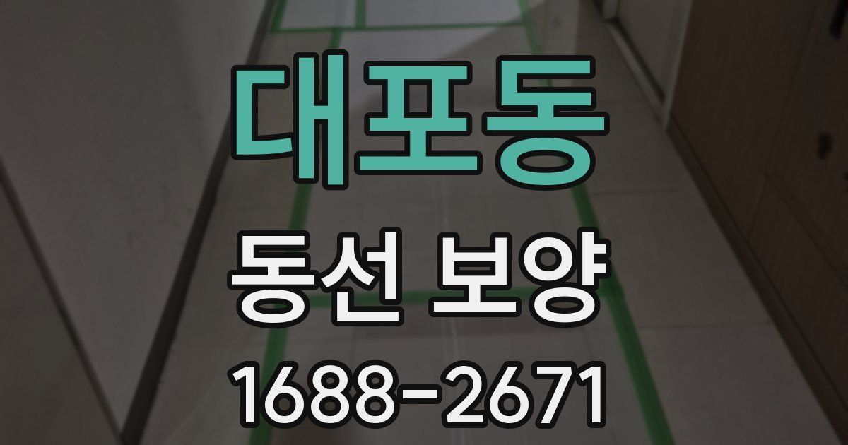 대포동 동선 보양