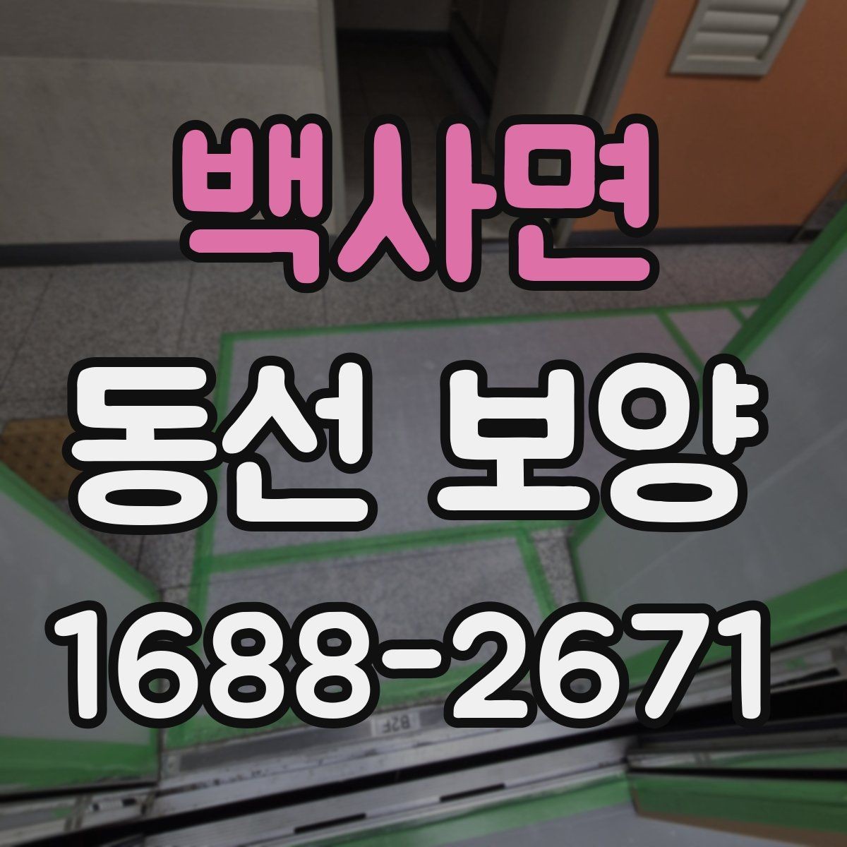 백사면 동선 보양 전 점검해야 할 하자와 위험 요소