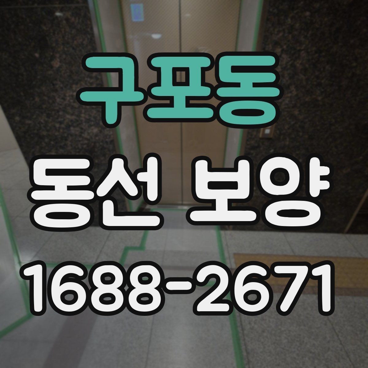 구포동 동선 보양 작업의 완성도를 높이는 관리법