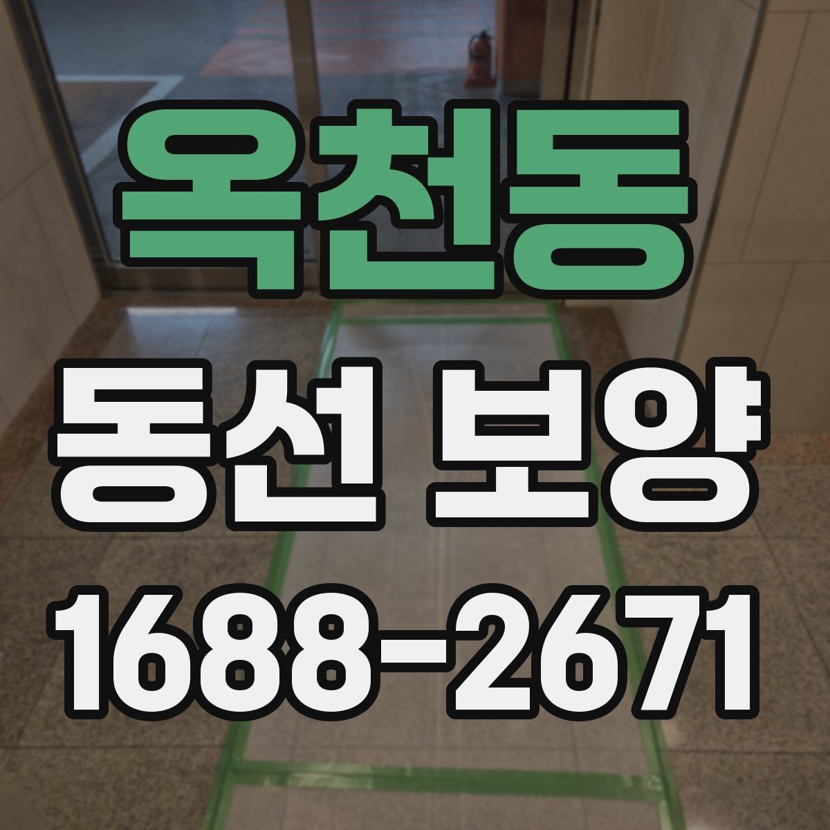 옥천동 동선 보양 작업 시간은 어떻게 정해질까