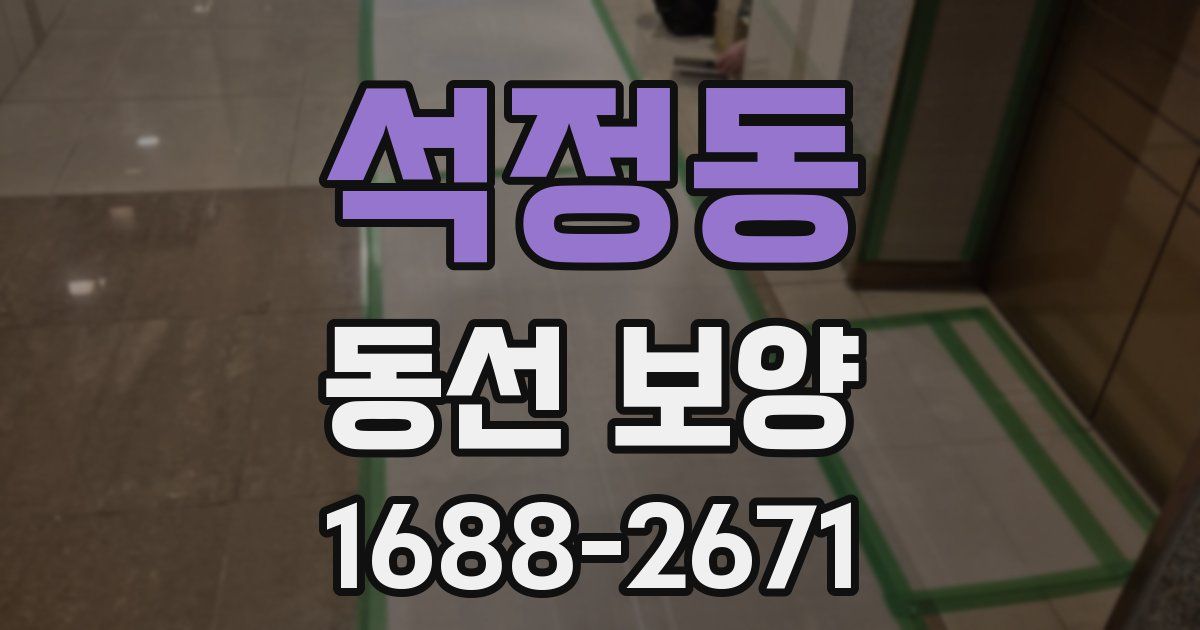 석정동 동선 보양